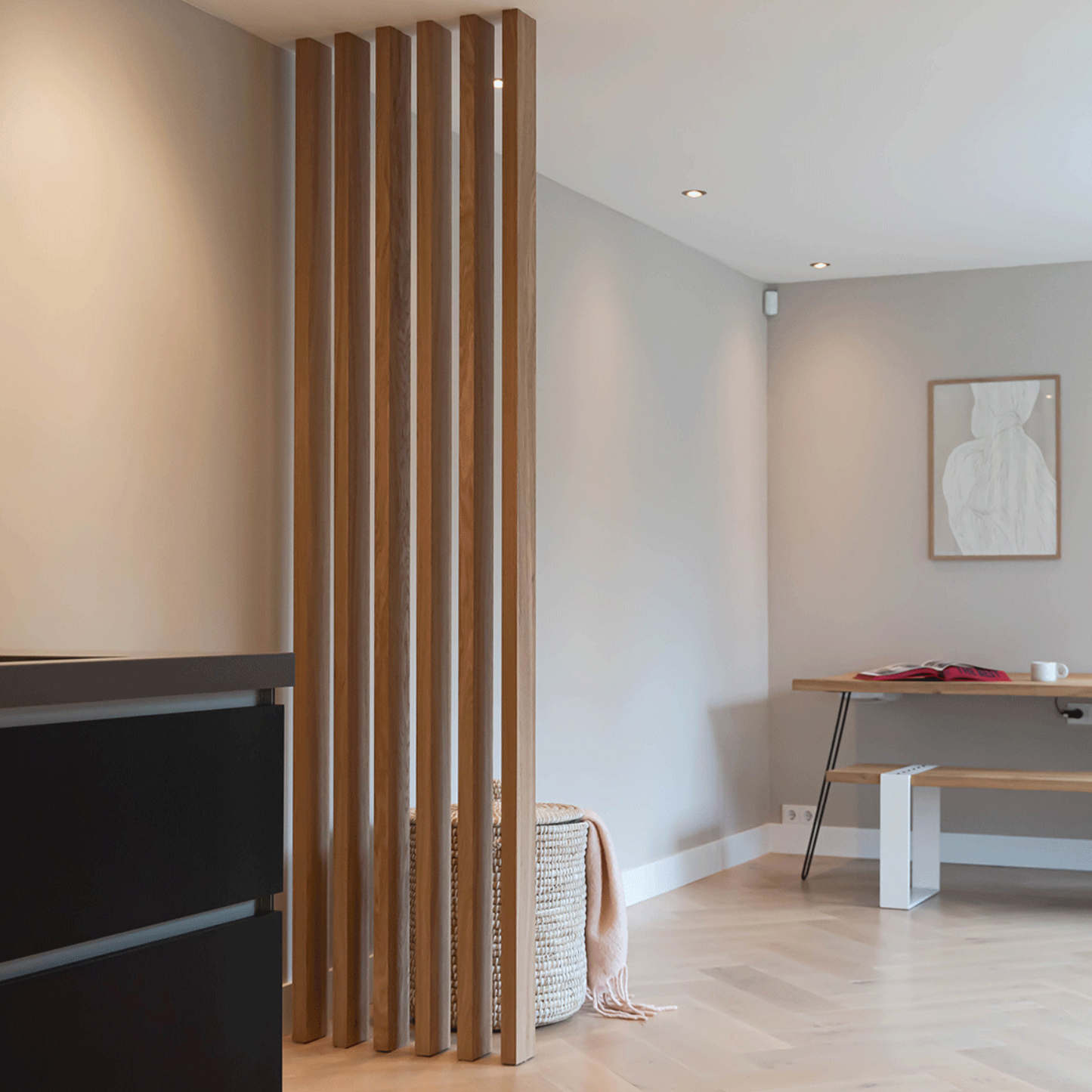 Pannello divisorio in legno | Rovere Chiaro