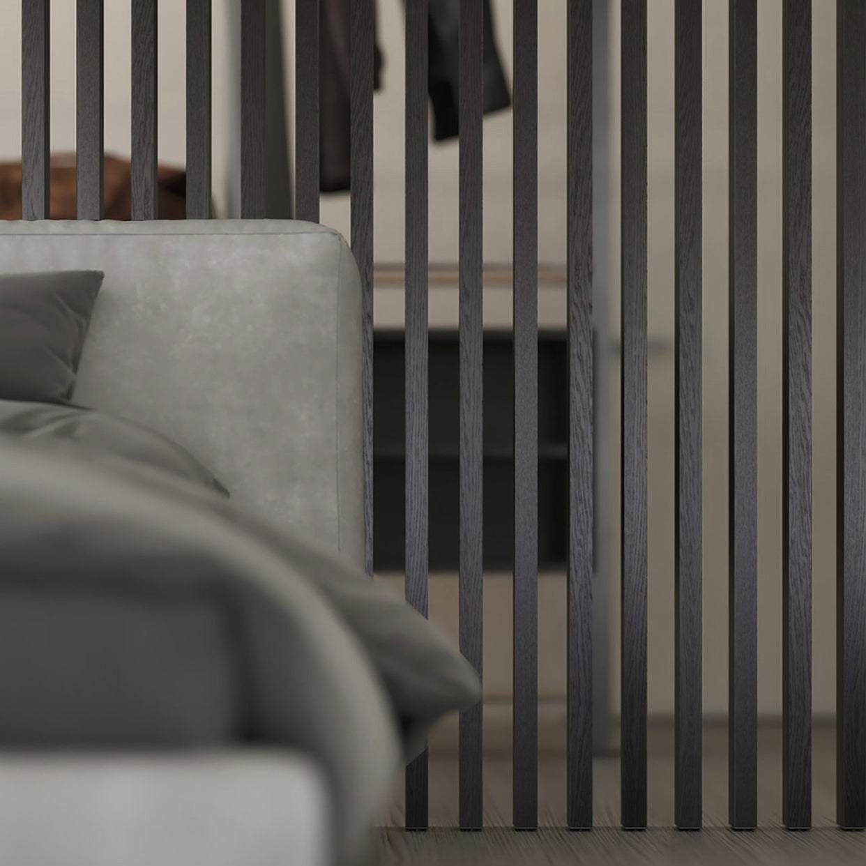 Pannello divisorio in legno | Rovere Nero - legnopregio