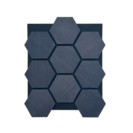 Esagonale acustico in legno | Rovere Nero - legnopregio