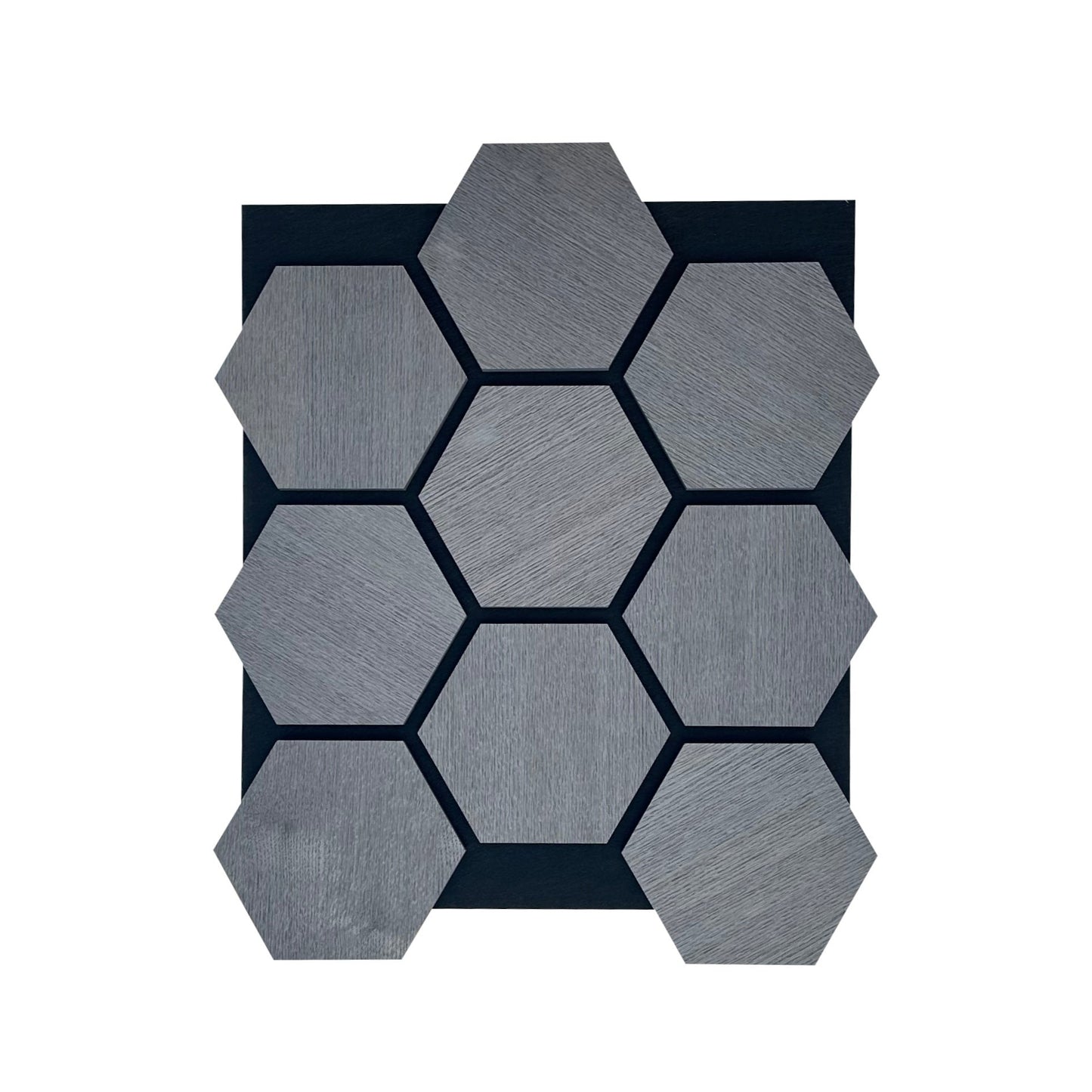 Esagonale acustico in legno | Rovere Grigio - legnopregio