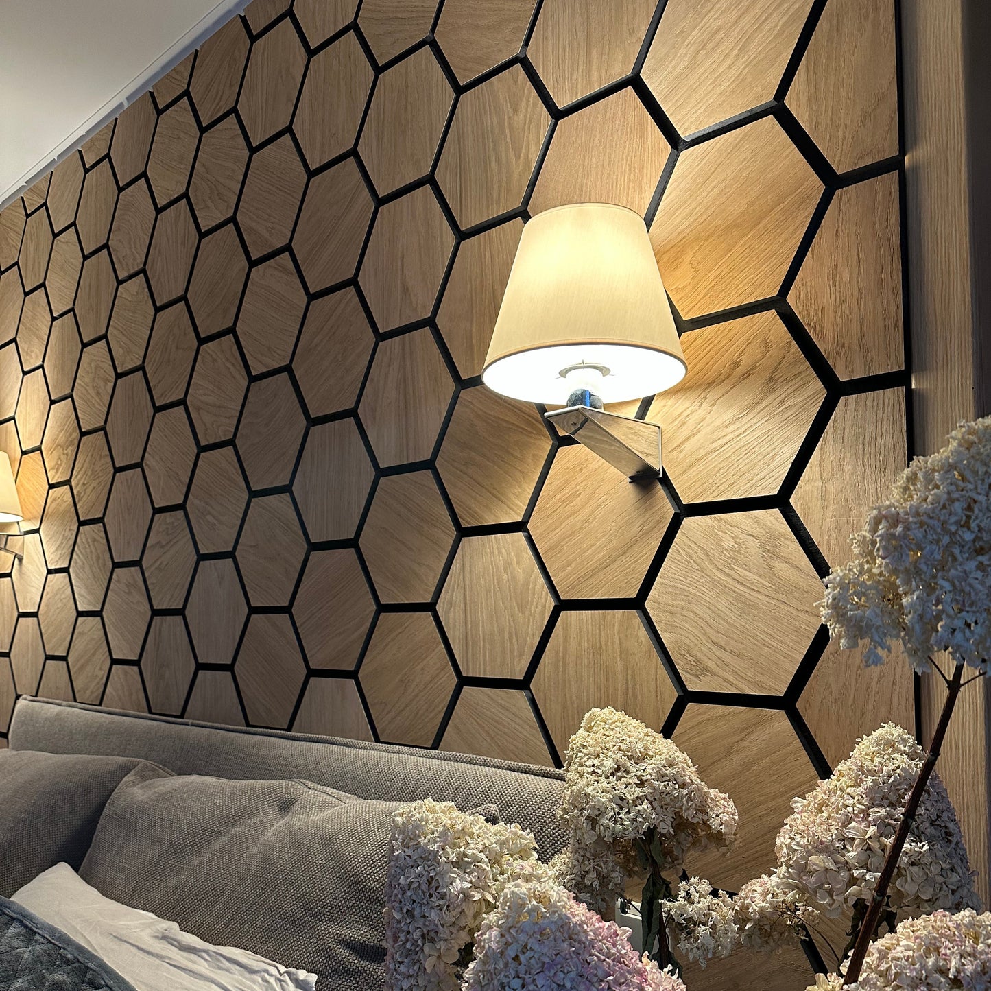 Esagonale acustico in legno | Rovere Chiaro - legnopregio
