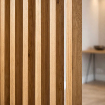 Trennwand aus Holz | Helle Eiche
