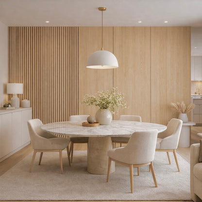 Akustiklamellen aus Holz | Helle Eiche mit grauem Filz