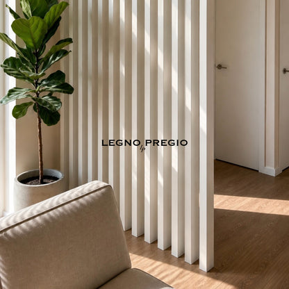 Pannello divisorio in legno | Bianco