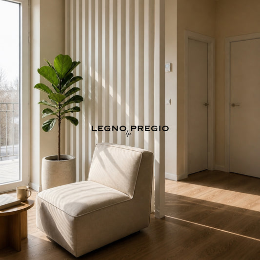Pannello divisorio in legno | Bianco