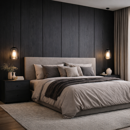 Monolitico acustico in legno | Rovere Nero