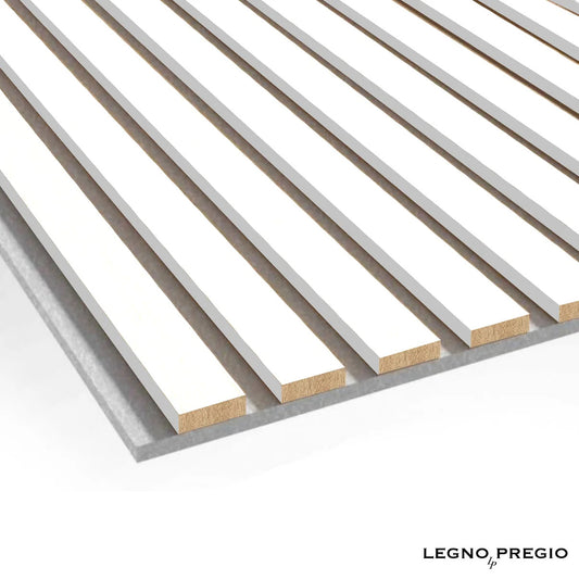 Dogato acustico in legno | Bianco lucido