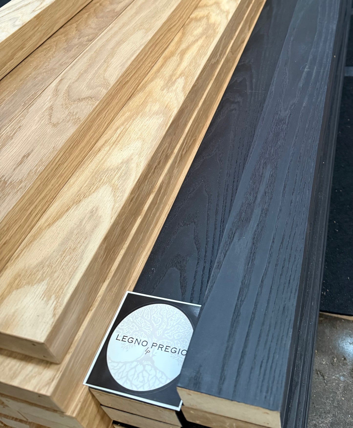 Pannello divisorio in legno | Rovere Nero