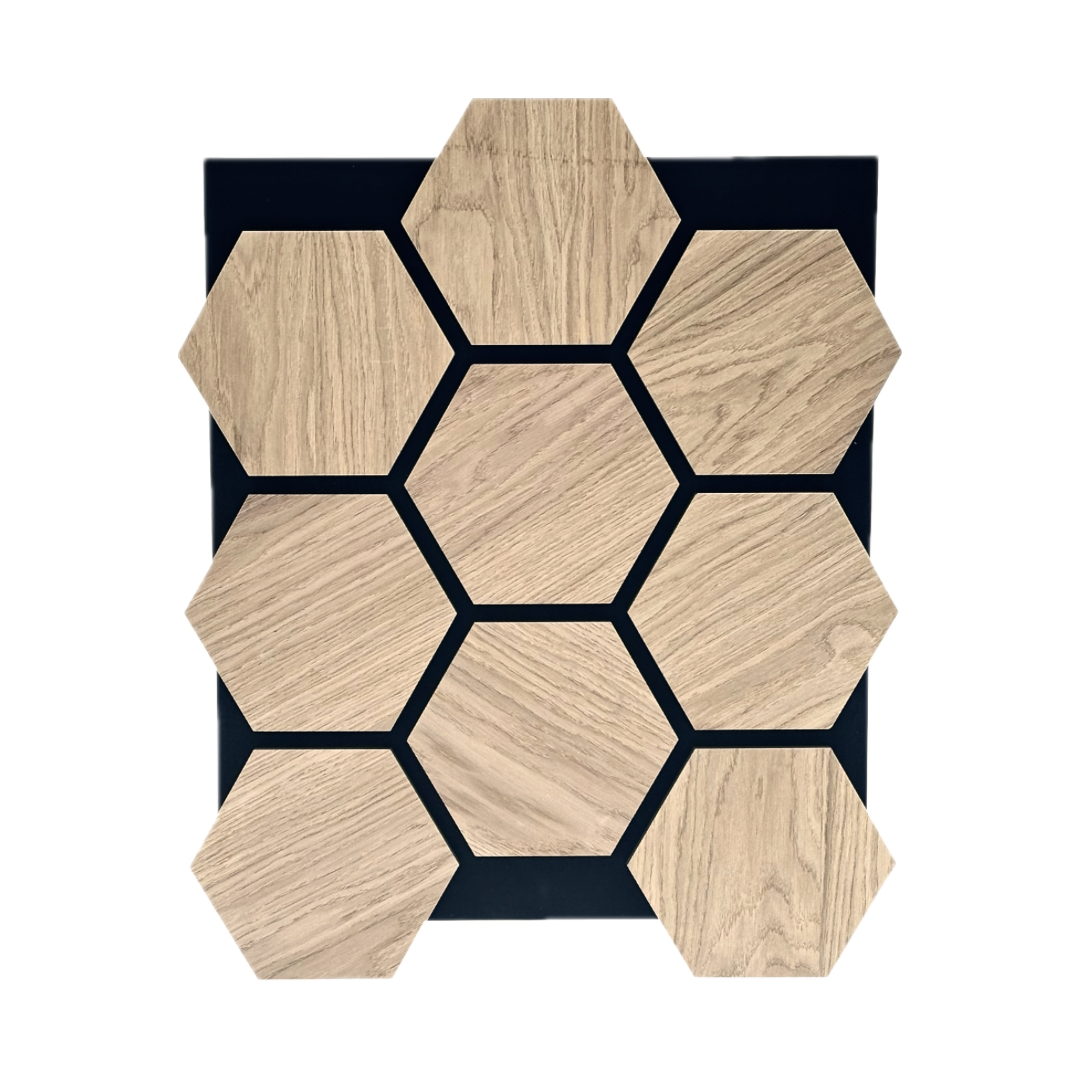 Esagonale acustico in legno | Rovere Chiaro - legnopregio