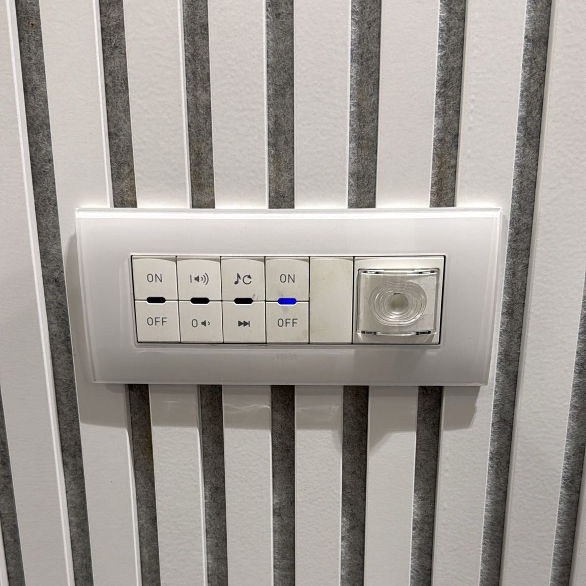 Dogato acustico in legno | Bianco lucido