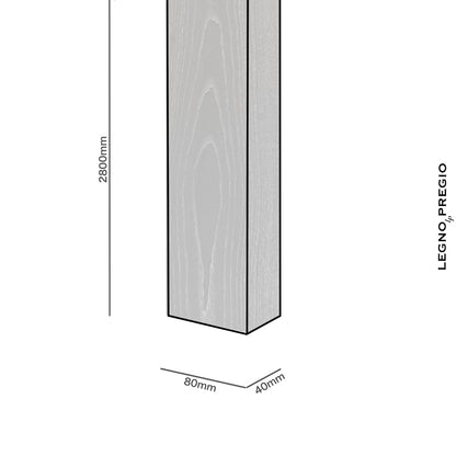Pannello divisorio in legno | Rovere Nero - legnopregio