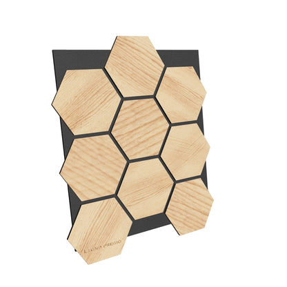 Esagonale acustico in legno | Rovere Chiaro